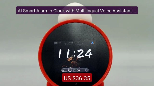 AI Smart Alarm o Clock with Multilingual Voice Assistant, 2.8’’ LC... Best Deal 2026 | Shop Now!
