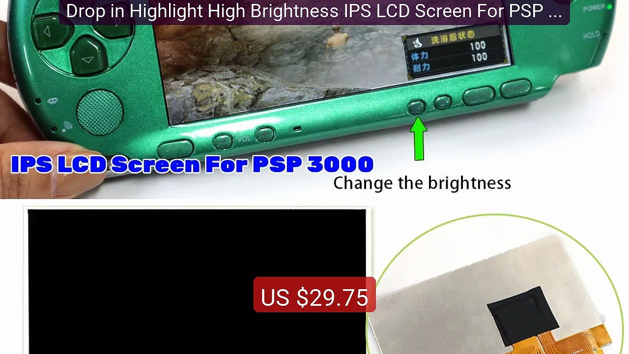 Drop in Highlight High Brightness IPS LCD Screen For PSP 3000 ... -- Hot Deal 2026 | Limited Offer!
