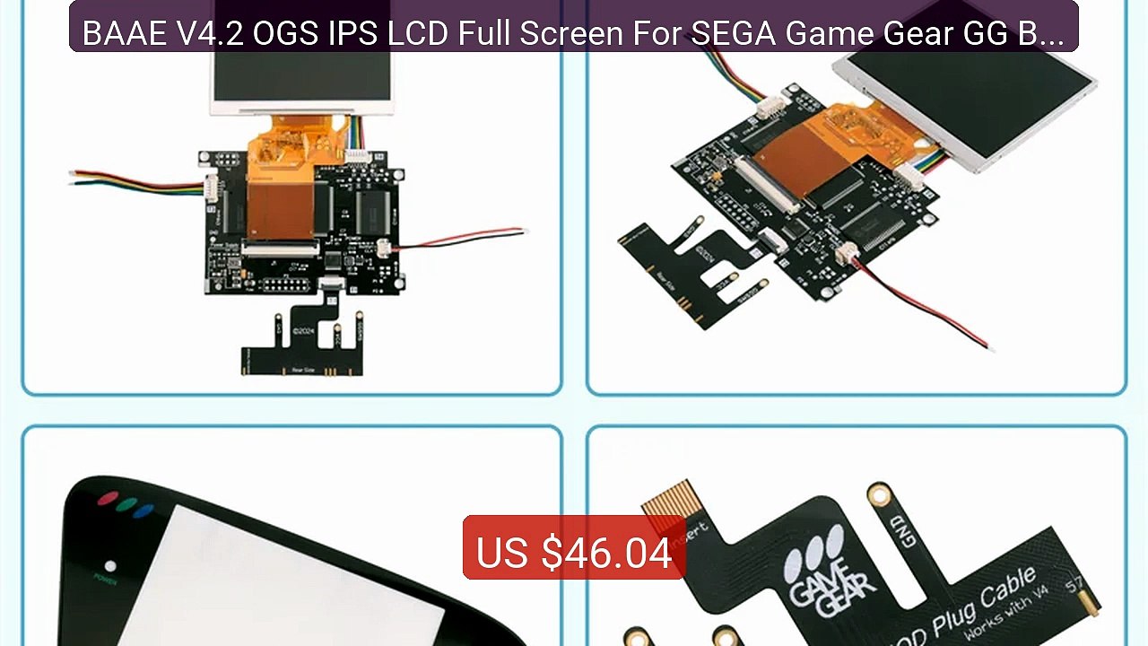 BAAE V4.2 OGS IPS LCD Full Screen For SEGA Game Gear GG Backlit LCD... -- Top Rated 2026 | Buy Now!