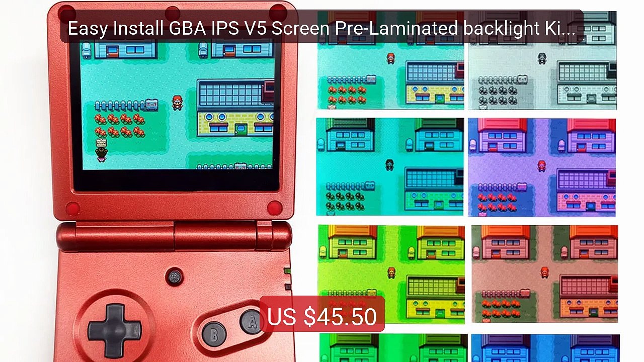 Easy Install GBA IPS V5 Screen Pre-Laminated backlight Kits 720x480... -- Top Rated 2026 | Buy Now!