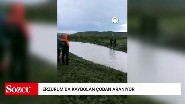 Erzurum'da kaybolan çobanı arama çalışmaları sürüyor