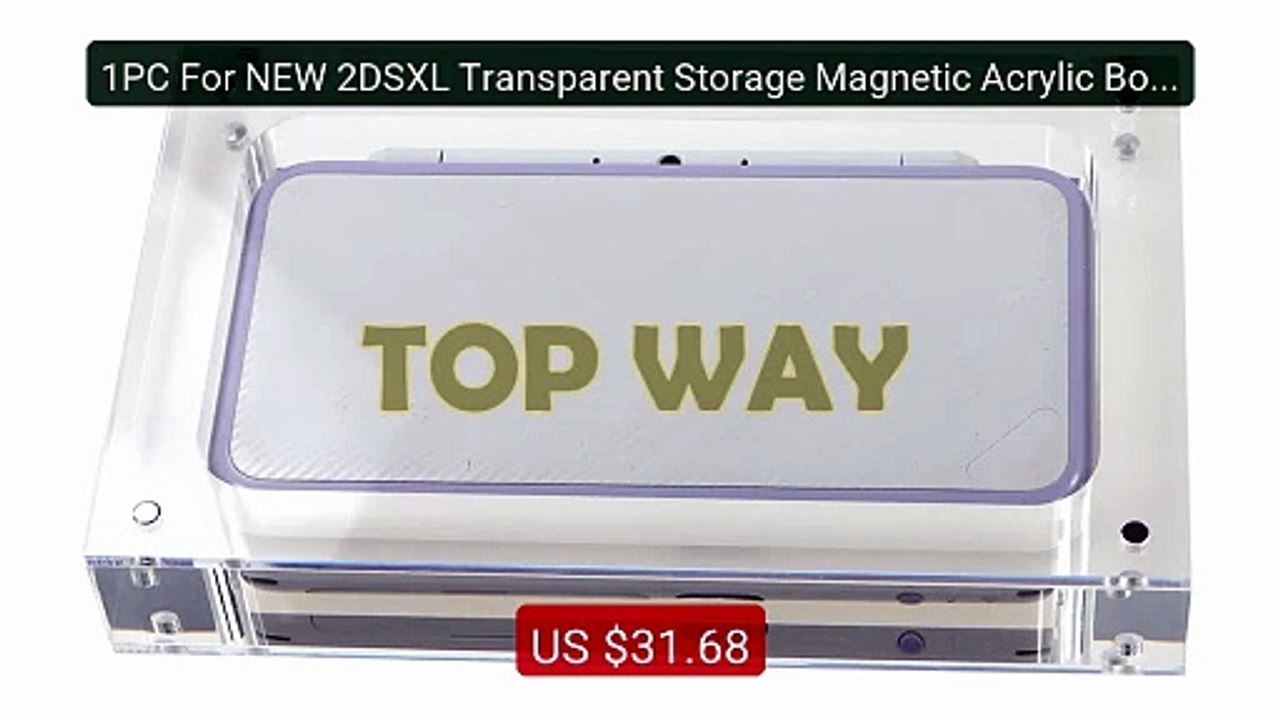 1PC For NEW 2DSXL Transparent Storage Magnetic Acrylic Box For... -- Hot Deal 2026 | Limited Offer!