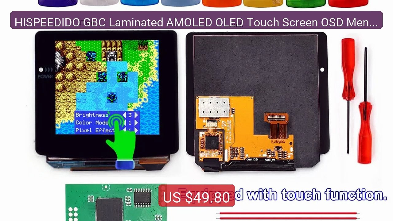 HISPEEDIDO GBC Laminated AMOLED OLED Touch Screen OSD Menu ... -- Top Pick 2026 | Unbeatable Price!