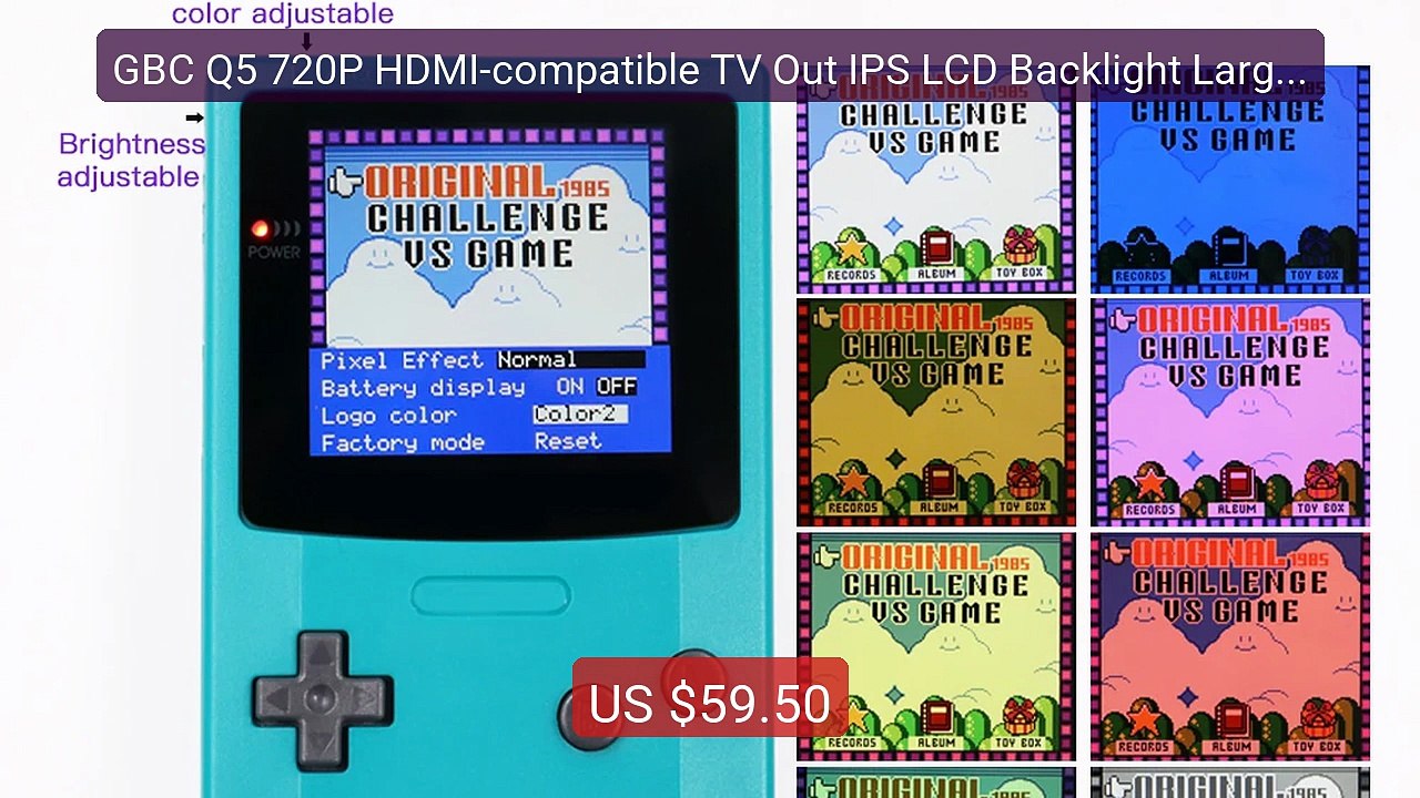 GBC Q5 720P HDMI-compatible TV Out IPS LCD Backlight Large SCREEN R... -- Top Rated 2026 | Buy Now!