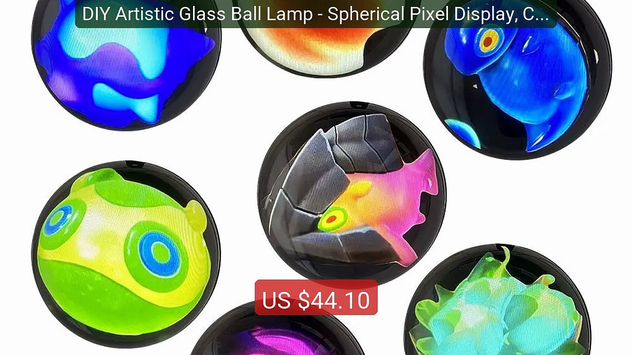 DIY Artistic Glass Ball Lamp - Spherical Pixel Display, Changeable ... -- Top Rated 2026 | Buy Now!
