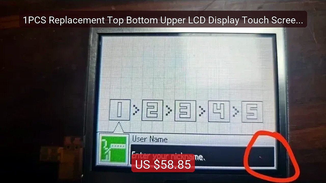 1PCS Replacement Top Bottom Upper LCD Display T...