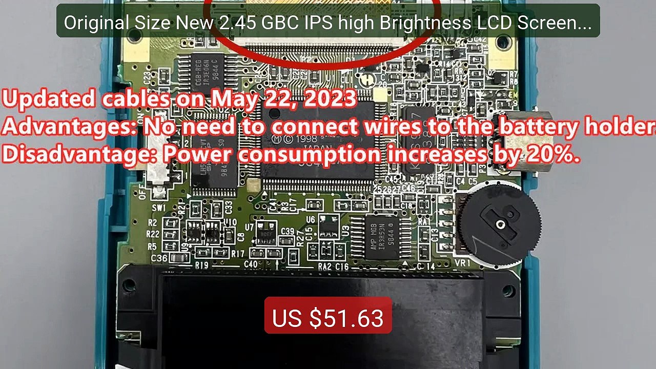 Original Size New 2.45 GBC IPS high Brightness LCD Screen for Ninte... -- Top Rated 2026 | Buy Now!