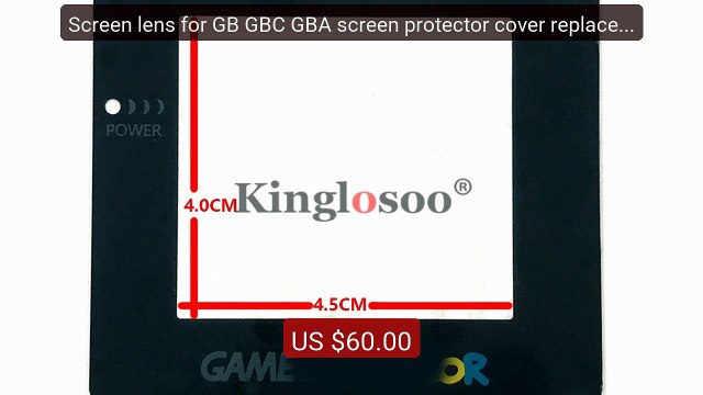 Screen lens for GB GBC GBA screen protector cover replaceme... Top Pick 2026 | Unbeatable Price!