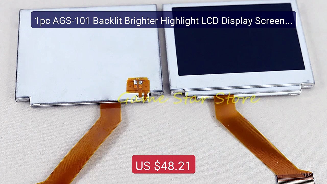 1pc AGS-101 Backlit Brighter Highlight LCD Display Screen For ... -- Best Buy 2026 | Great Quality!