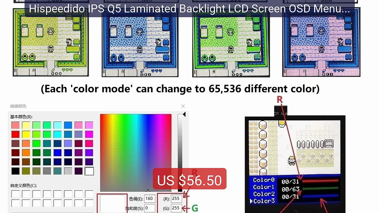 Hispeedido IPS Q5 Laminated Backlight LCD Screen OSD Menu FRM Funct... -- Top Rated 2026 | Buy Now!