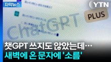 새벽에 문자온 문자 내용이...챗GPT 프로 피해 속출 [지금이뉴스] / YTN