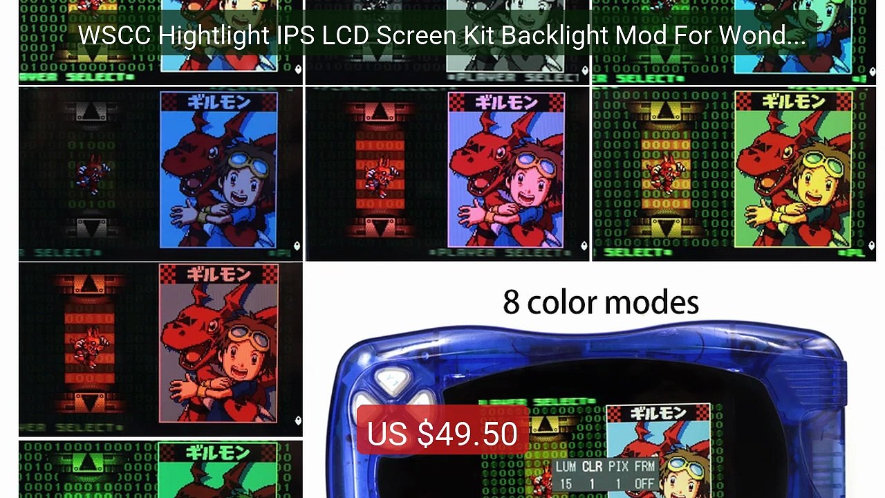 WSCC Hightlight IPS LCD Screen Kit Backlight Mod For WonderSwa... -- Best Buy 2026 | Great Quality!