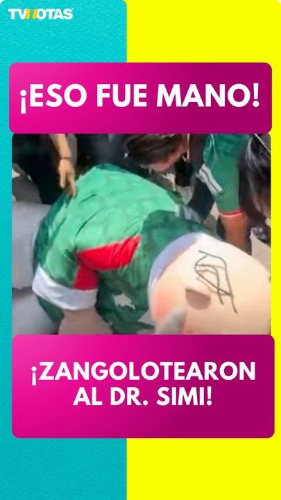 ¡Zangolotearon al Dr. Simi! Le metieron mano, perreó hasta el suelo y disfrutó cada instante en la fiesta por el triunfo de México