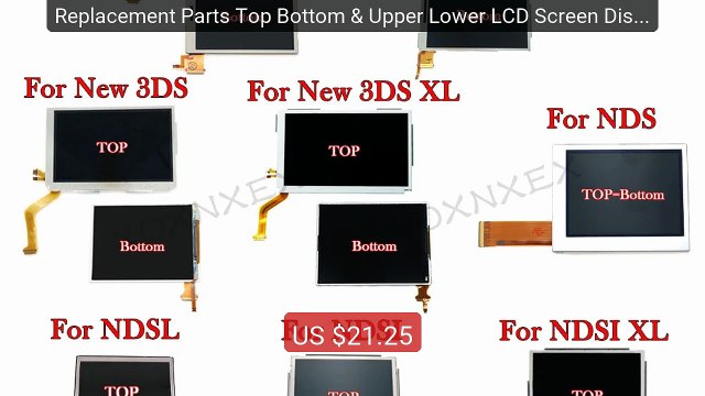 Replacement Parts Top Bottom & Upper Lower LCD Screen Display ... Hot Deal 2026 | Limited Offer!