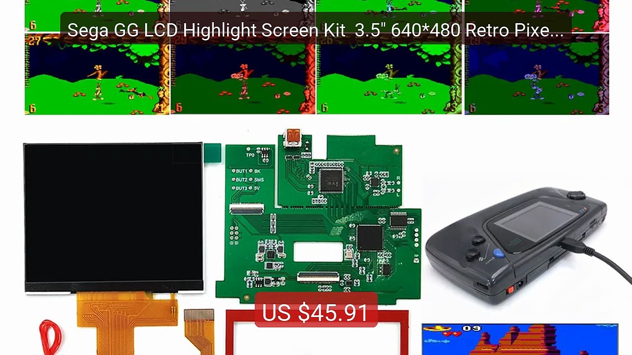 Sega GG LCD Highlight Screen Kit  3.5" 640*480 Retro Pixel HD ... -- Best Buy 2026 | Great Quality!