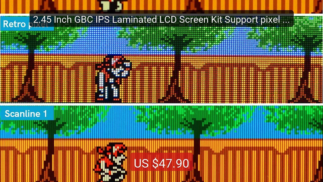 2.45 Inch GBC IPS Laminated LCD Screen Kit Support pixel Display O... -- Best Deal 2026 | Shop Now!