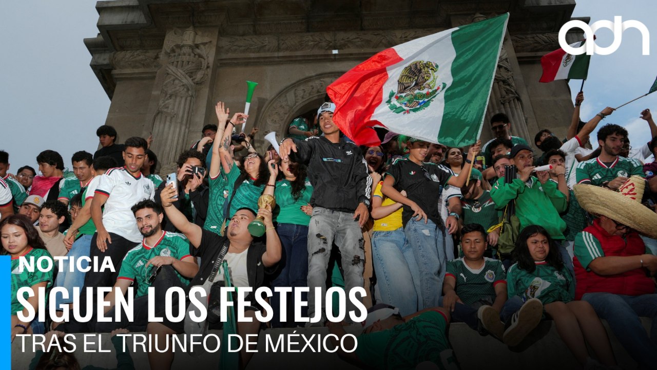 ¡La fiesta no se detiene! Paseo de la Reforma sigue en euforia tras el triunfo de México
