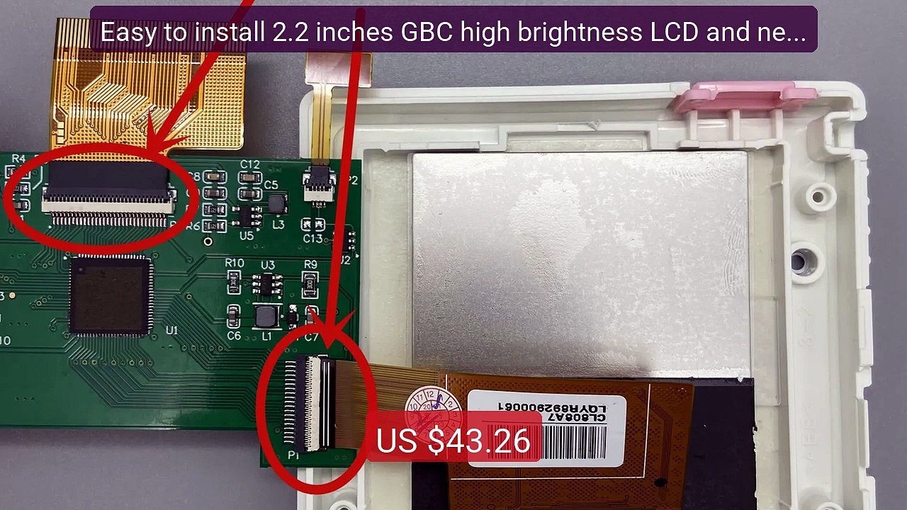 Easy to install 2.2 inches GBC high brightness LCD and new sh... -- Amazing Value 2026 | Must Have!