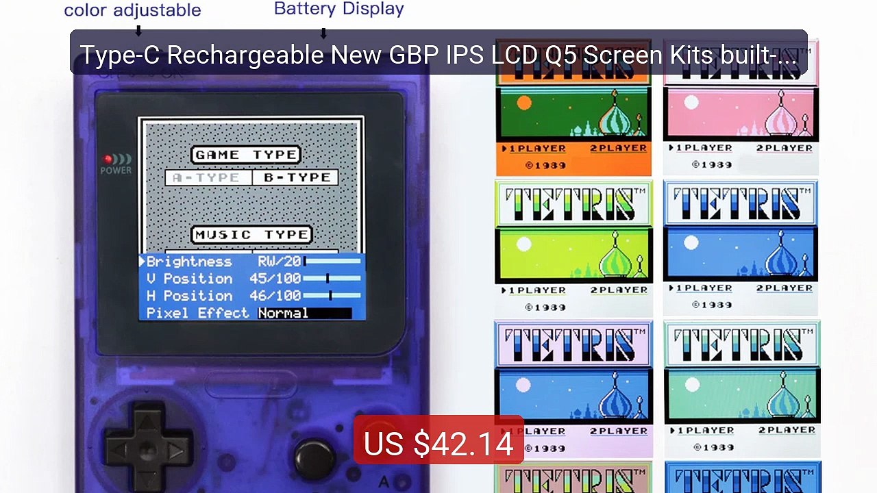 Type-C Rechargeable New GBP IPS LCD Q5 Screen Kits built-in... -- Top Pick 2026 | Unbeatable Price!