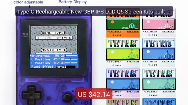 Type-C Rechargeable New GBP IPS LCD Q5 Screen Kits built-in... Top Pick 2026 | Unbeatable Price!