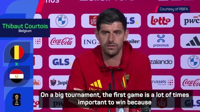 Courtois believes Egypt are Belgium's toughest opponent