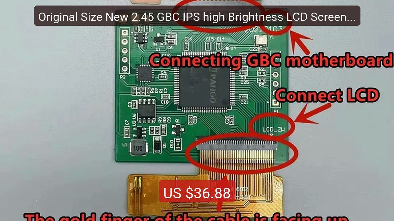 Original Size New 2.45 GBC IPS high Brightness LCD Screen for ... -- Hot Deal 2026 | Limited Offer!