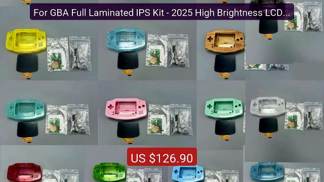For GBA Full Laminated IPS Kit - 2025 High Brightness LCD Scr... Amazing Value 2026 | Must Have!