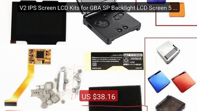 V2 IPS Screen LCD Kits for GBA SP Backlight LCD Screen 5 Levels Br... Best Deal 2026 | Shop Now!