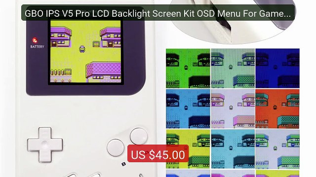 GBO IPS V5 Pro LCD Backlight Screen Kit OSD Menu For Game Boy ... Hot Deal 2026 | Limited Offer!