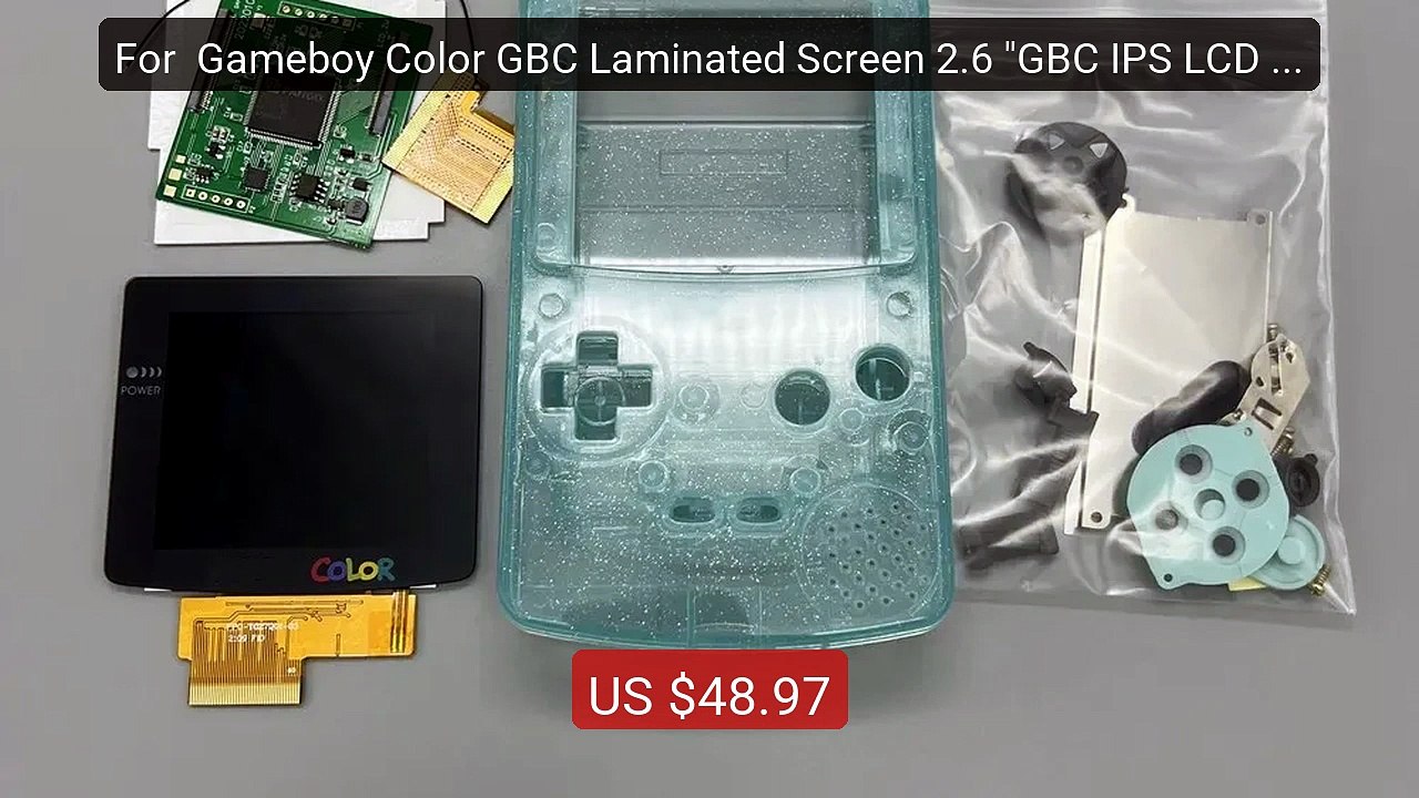 For  Gameboy Color GBC Laminated Screen 2.6 "GBC IPS LCD and N... -- Hot Deal 2026 | Limited Offer!
