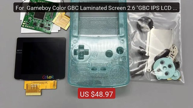 For Gameboy Color GBC Laminated Screen 2.6 GBC IPS LCD and N... Hot Deal 2026 | Limited Offer!