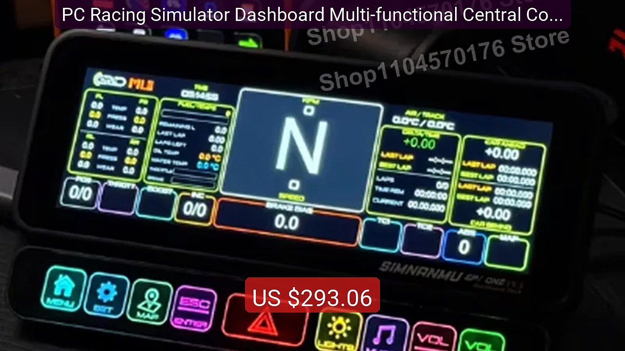 PC Racing Simulator Dashboard Multi-functional Central Console8.4-... -- Best Deal 2026 | Shop Now!