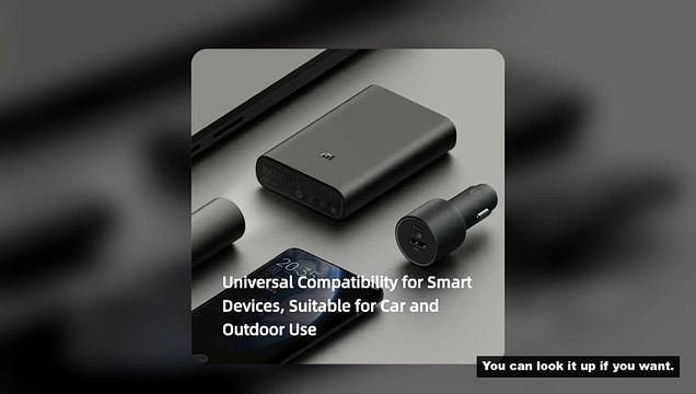 Xiaomi Mi Car Charger 100W MAX 1A1C Fast Charging Dual-port USB-A USB-C Smart Device Fully Compatibl