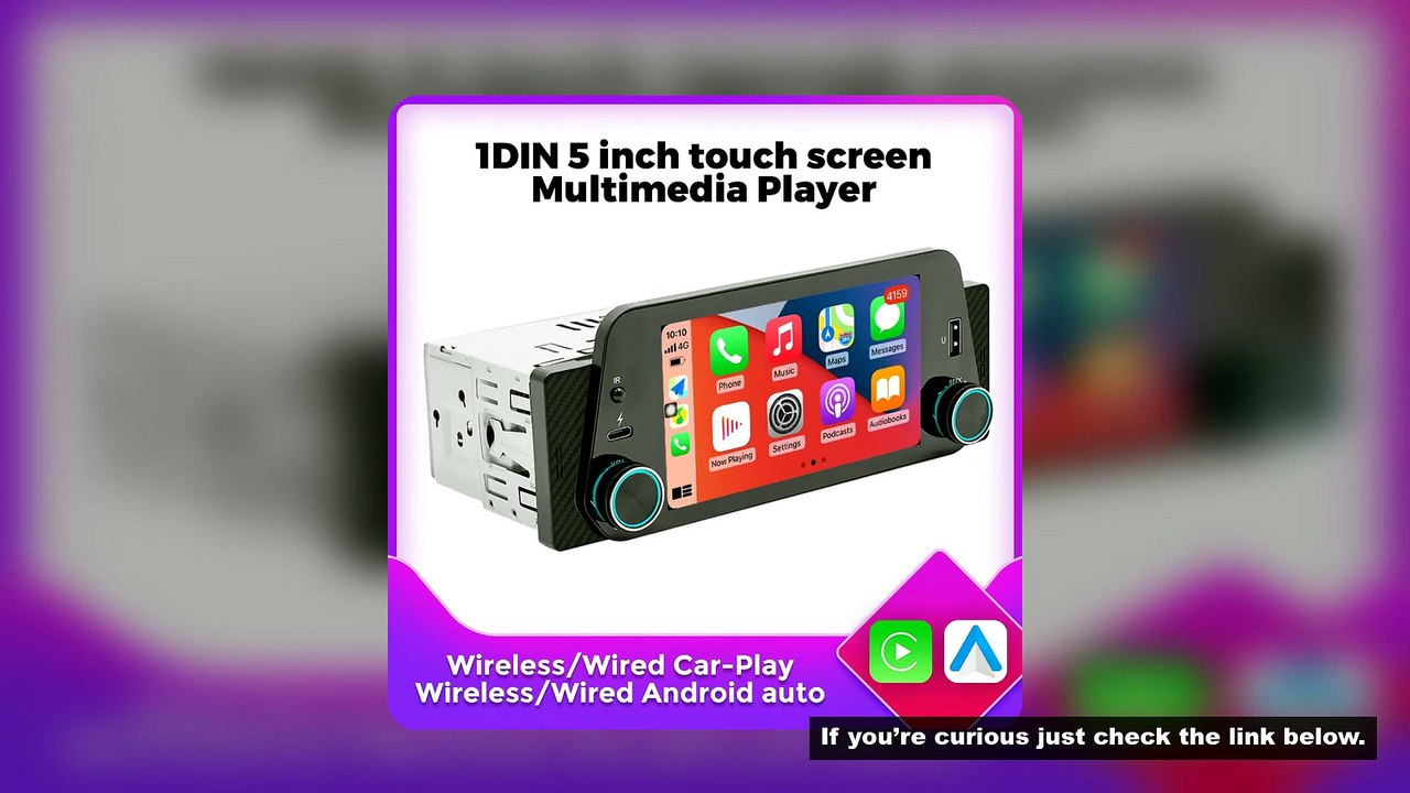 1Din 5inch Touch Screen Car Radio Multimedia Pl...
