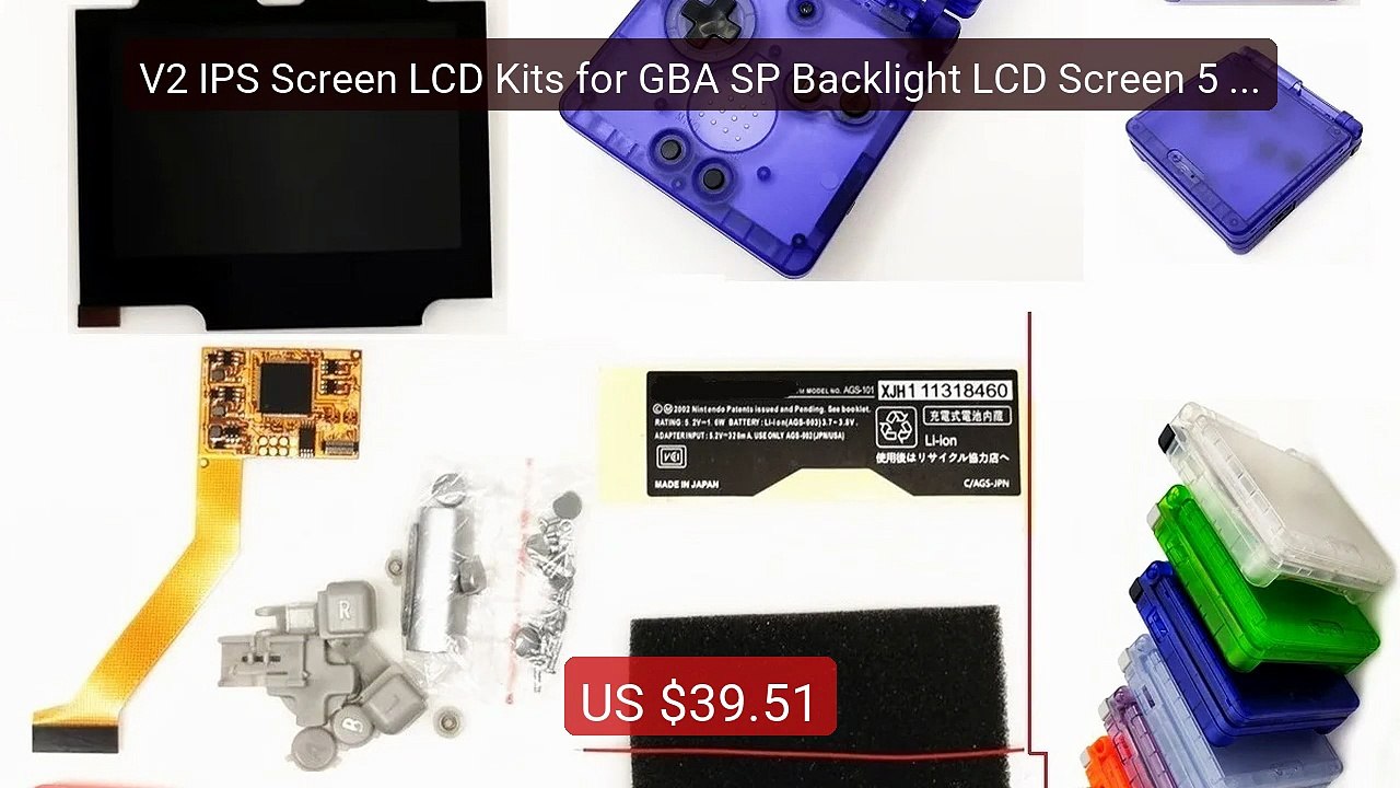 V2 IPS Screen LCD Kits for GBA SP Backlight LCD Screen 5 Le... -- Top Pick 2026 | Unbeatable Price!