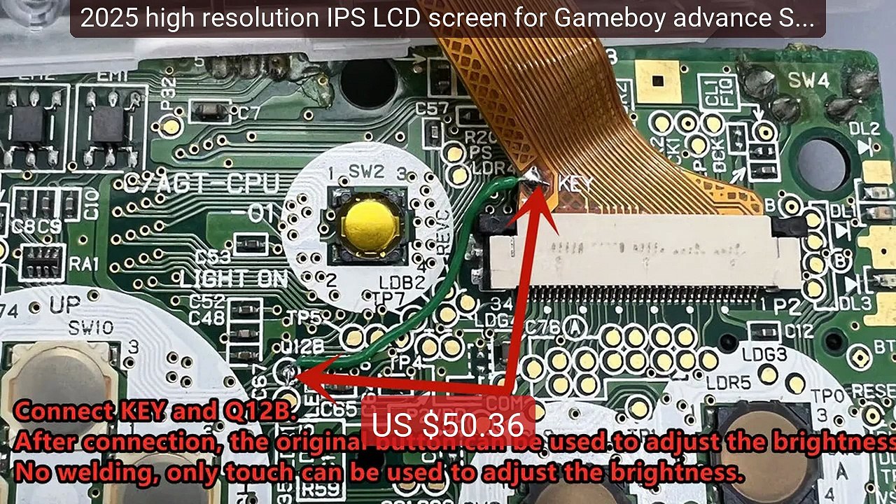 2025 high resolution IPS LCD screen for Gameboy advance SP GBASP .O... -- Top Rated 2026 | Buy Now!