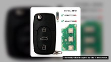 jingyuqin 4D0837231A 4D0837231K Key Fob For Audi A3 A4 A6 A8 TT RS4 Quattro 1994 - 2004 433Mhz ID48