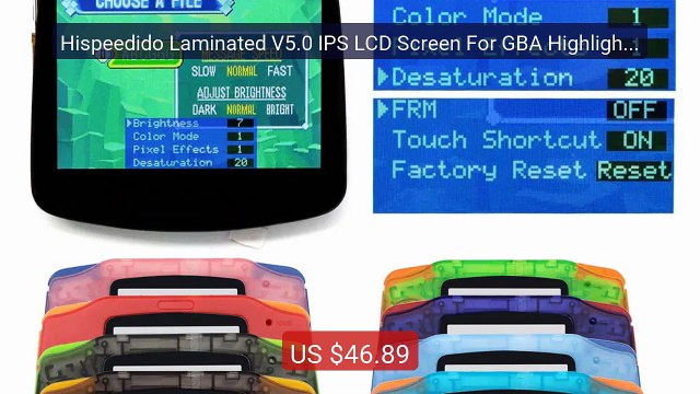 Hispeedido Laminated V5.0 IPS LCD Screen For GBA Highlight Bl... Amazing Value 2026 | Must Have!