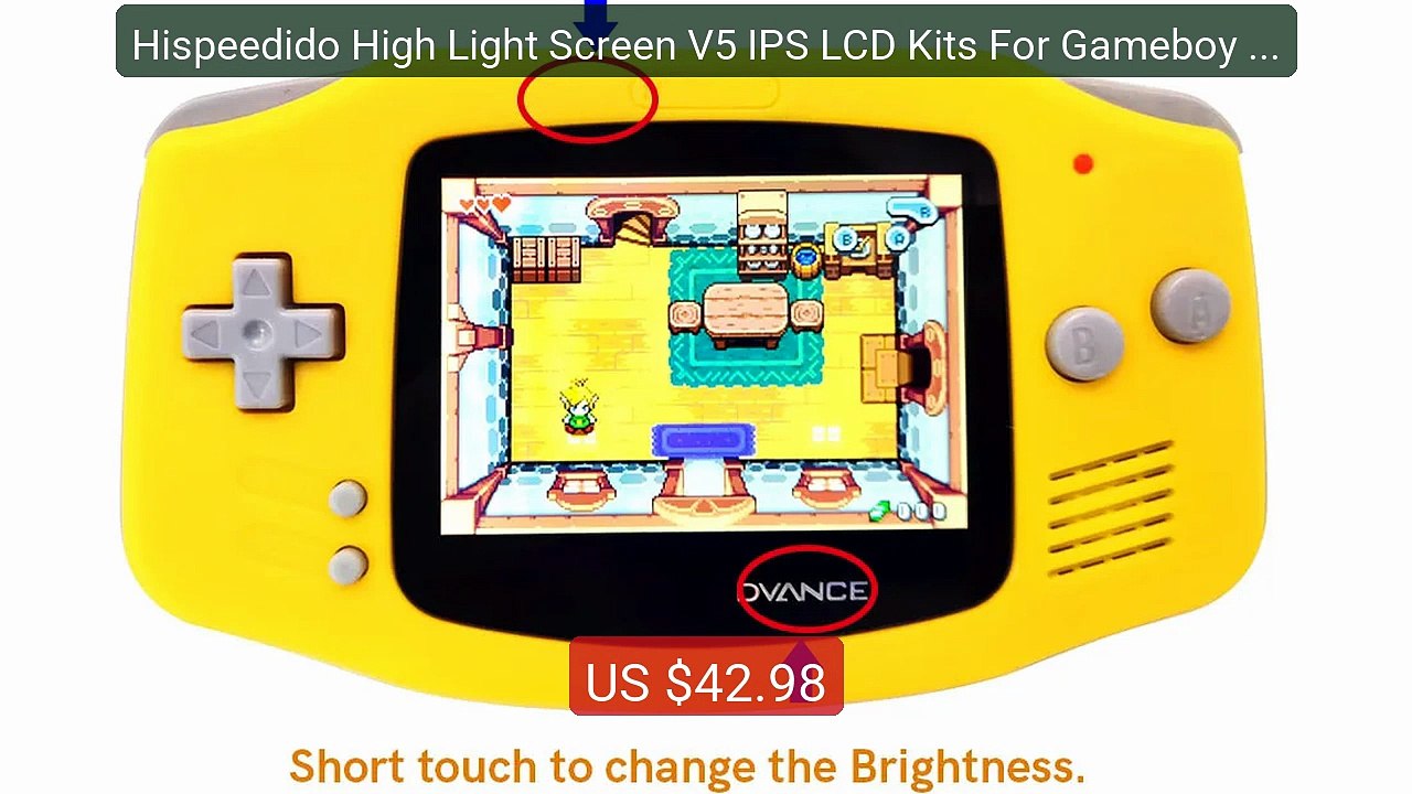 Hispeedido High Light Screen V5 IPS LCD Kits For Gameboy Advance GB... -- Top Rated 2026 | Buy Now!