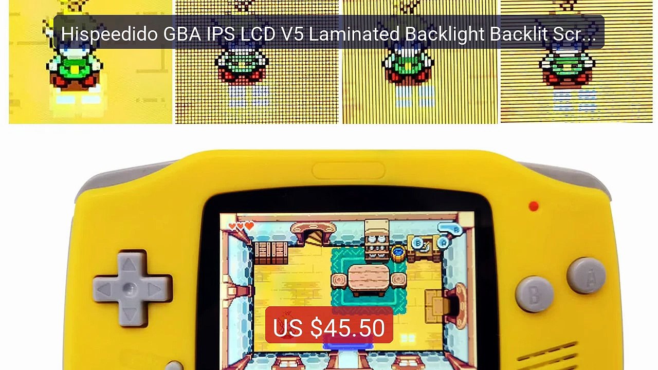 Hispeedido GBA IPS LCD V5 Laminated Backlight Backlit Screen K... -- Hot Deal 2026 | Limited Offer!