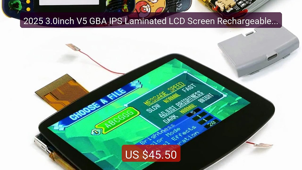 2025 3.0inch V5 GBA IPS Laminated LCD Screen Rechargeable 1... -- Top Pick 2026 | Unbeatable Price!