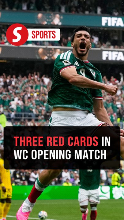 Three red cards mar opening World Cup match between Mexico and South Africa