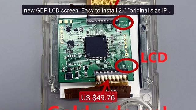 new GBP LCD screen. Easy to install 2.6 original size IPS hig... Best Buy 2026 | Great Quality!