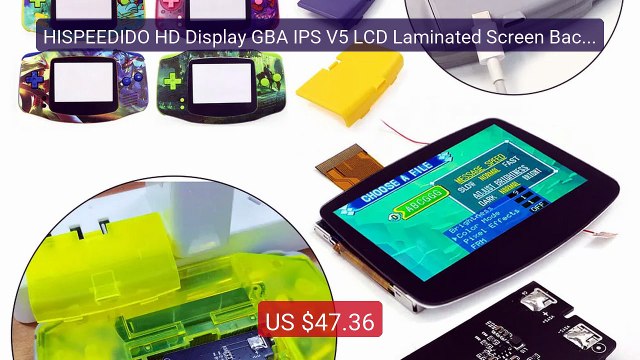 HISPEEDIDO HD Display GBA IPS V5 LCD Laminated Screen Backlight Ki... Best Deal 2026 | Shop Now!