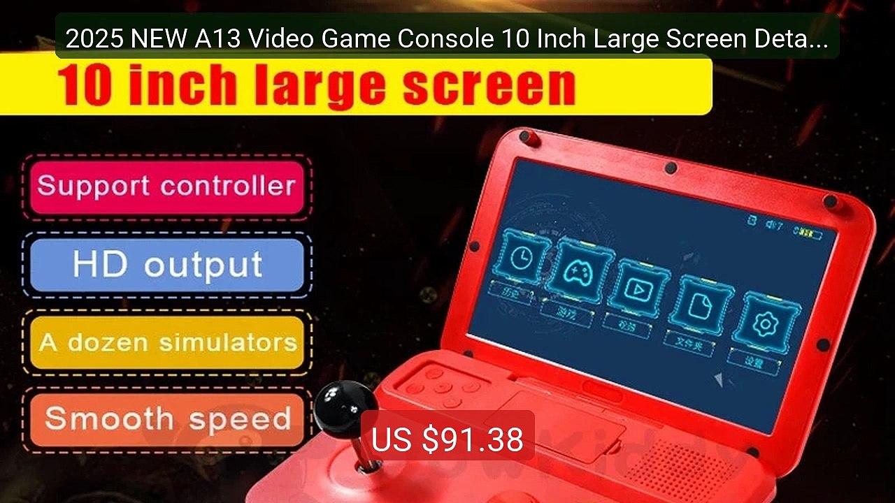 2025 NEW A13 Video Game Console 10 Inch Large Screen Detachable Joy... -- Top Rated 2026 | Buy Now!