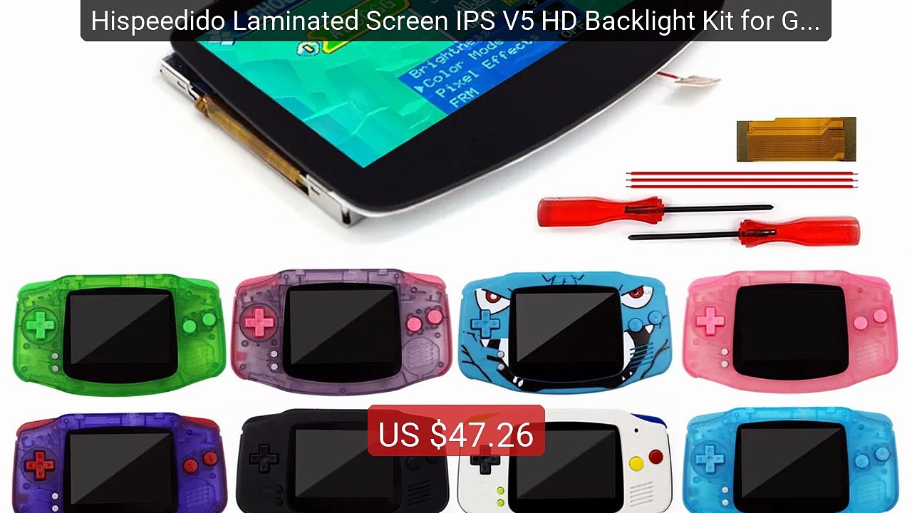 Hispeedido Laminated Screen IPS V5 HD Backlight Kit for GBA Easy to... -- Top Rated 2026 | Buy Now!