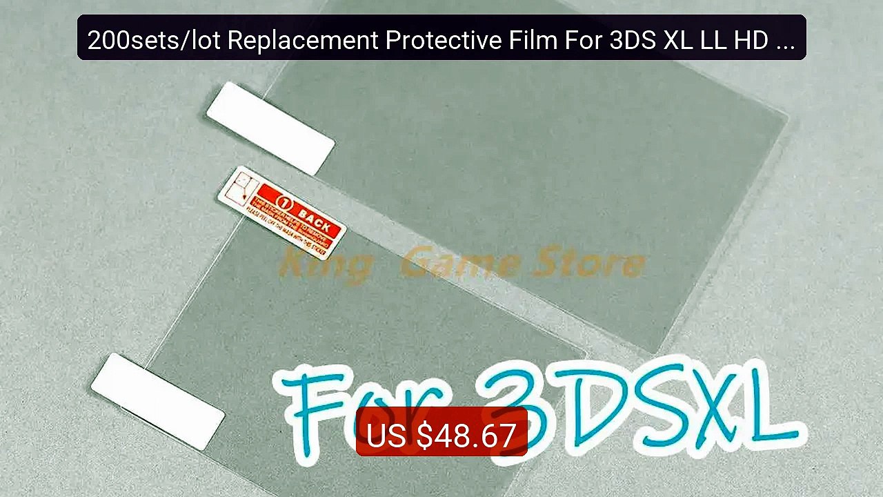200sets/lot Replacement Protective Film For 3DS XL LL HD Cl... -- Top Pick 2026 | Unbeatable Price!