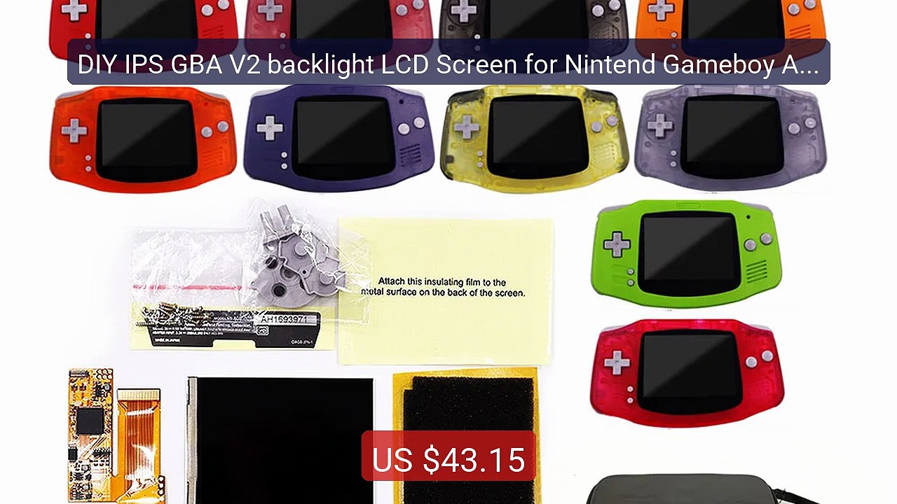 DIY IPS GBA V2 backlight LCD Screen for Nintend Gameboy Advanc... -- Hot Deal 2026 | Limited Offer!