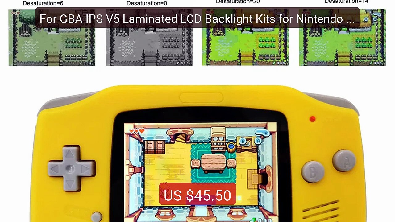 For GBA IPS V5 Laminated LCD Backlight Kits for Nintendo GameBoy Ad... -- Top Rated 2026 | Buy Now!