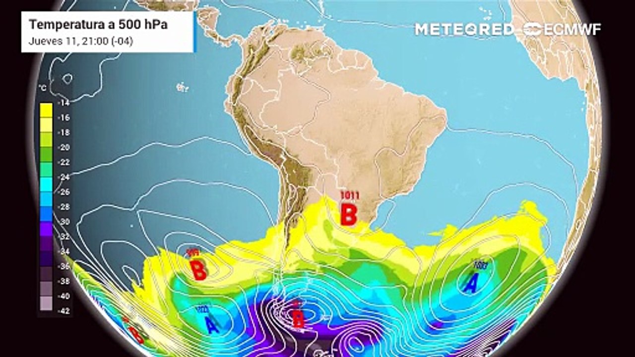 Sistema frontal en altura avanza a la RM